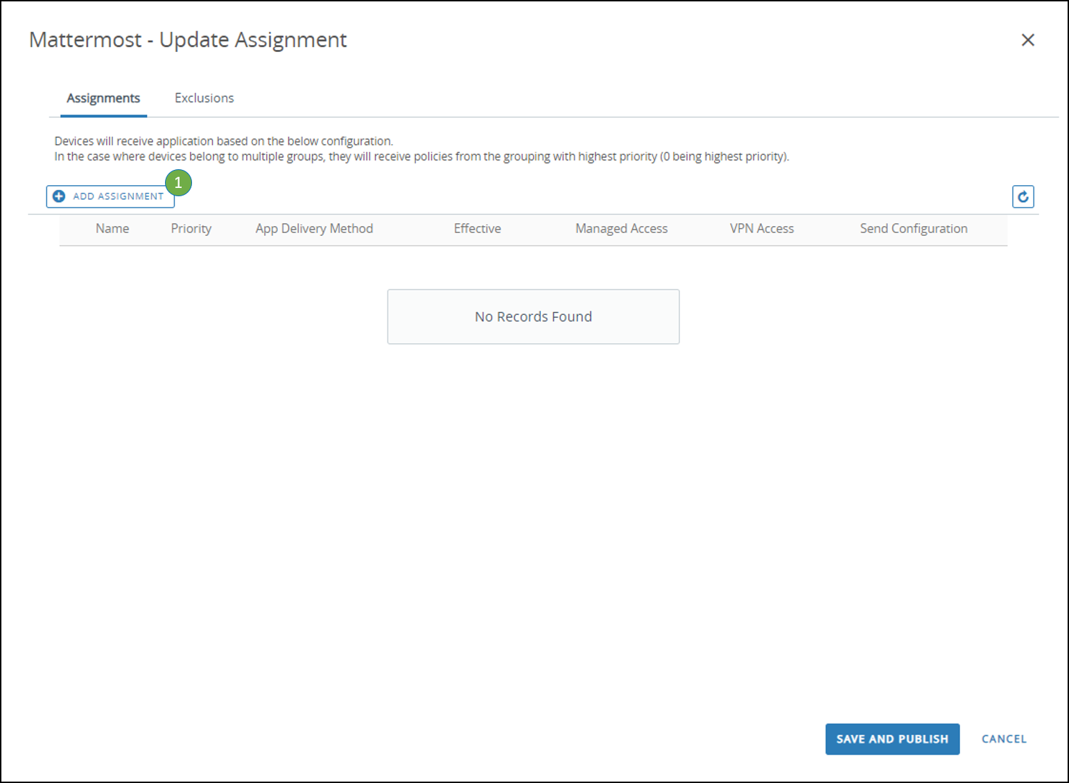 add assignment enterprise application