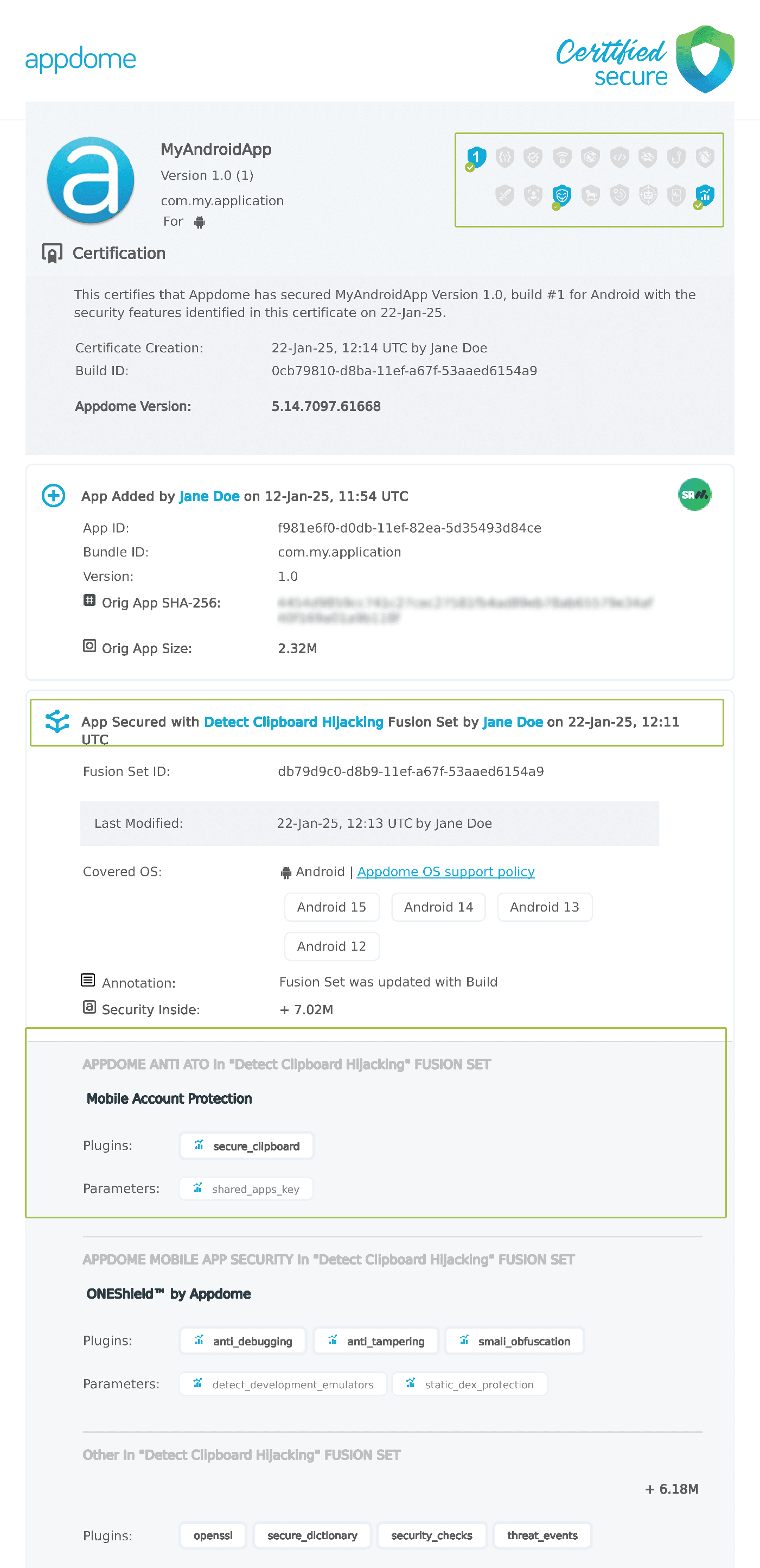 Detect Clipboard Hijacking shown in Certificate secure