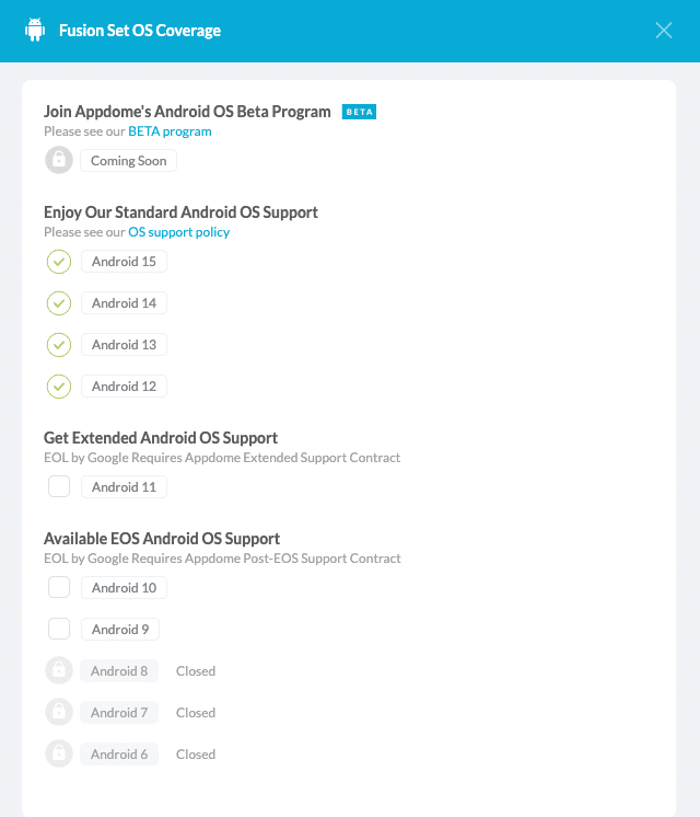 Android Fusion Set Os Coverage