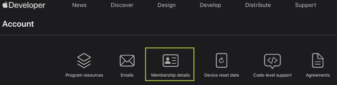 Select The Membership Details Button