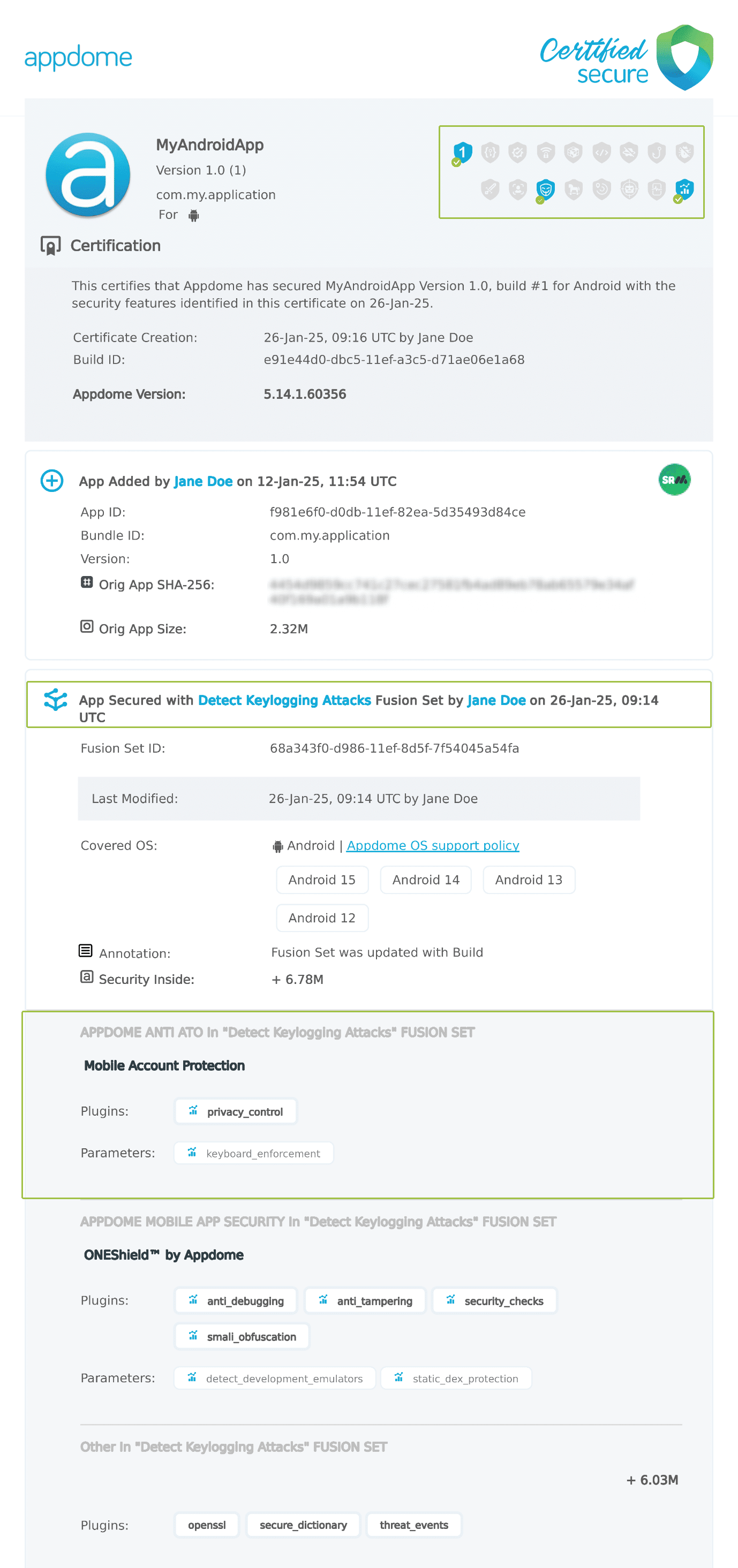 Detect Keylogging Attacks shown in Certificate secure