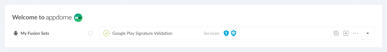 Fusion Set applied Google Play Signature Validation