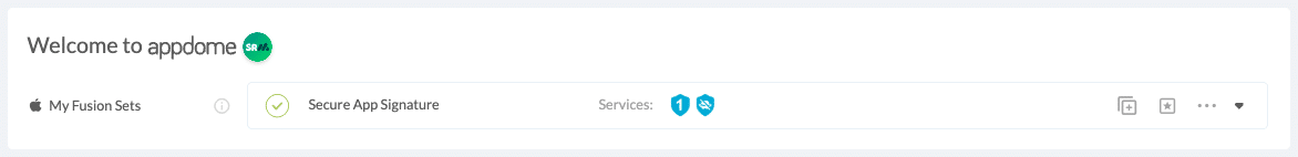 Fusion Set applied Secure App Signature