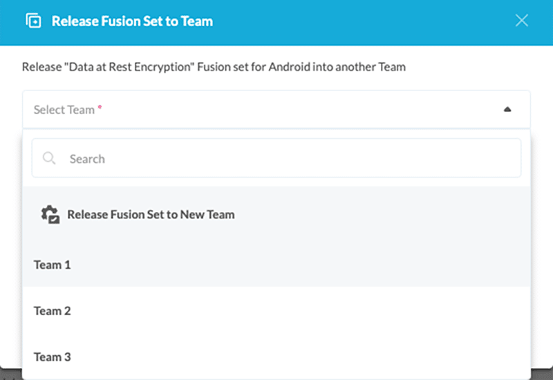 Release Fusion Set To Team