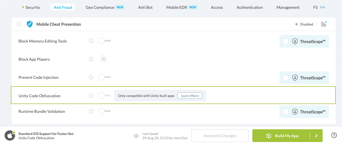 Unity Code Obfuscation option