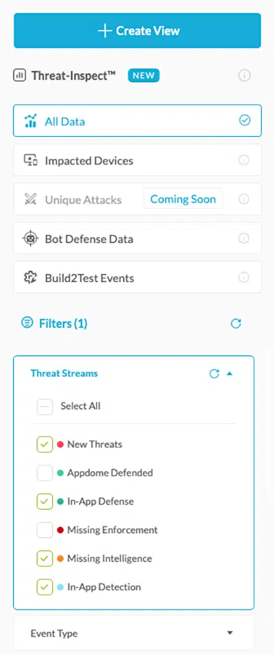 Threat Inspect Create View