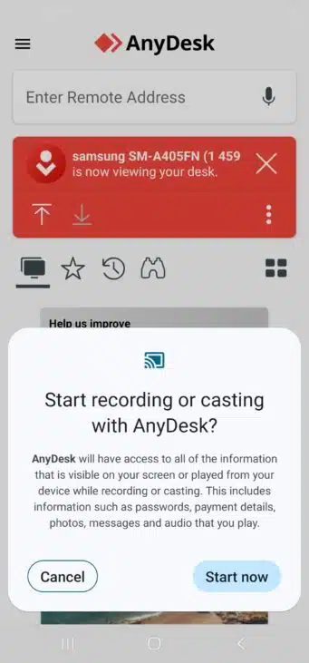 Anydesk Startnow