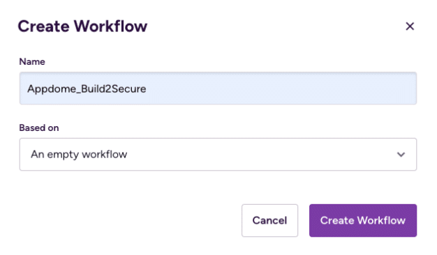 3. Create Workflow