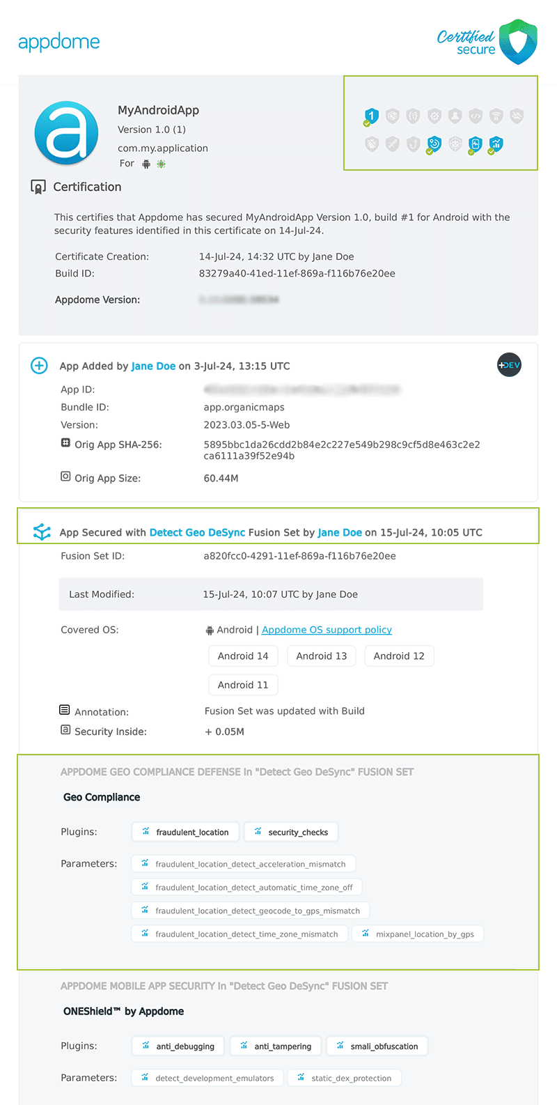 Detect Geo DeSync shown in Certificate secure