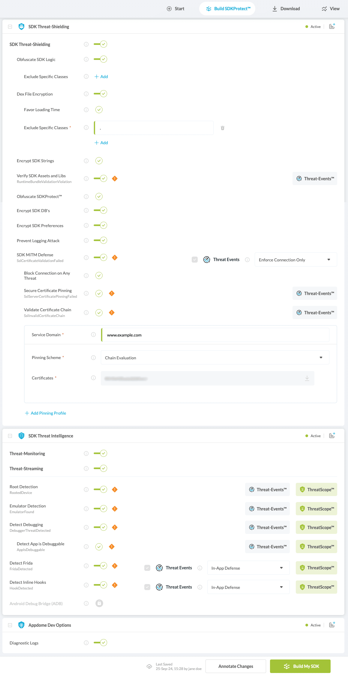 Toggle All Android Sdk Features