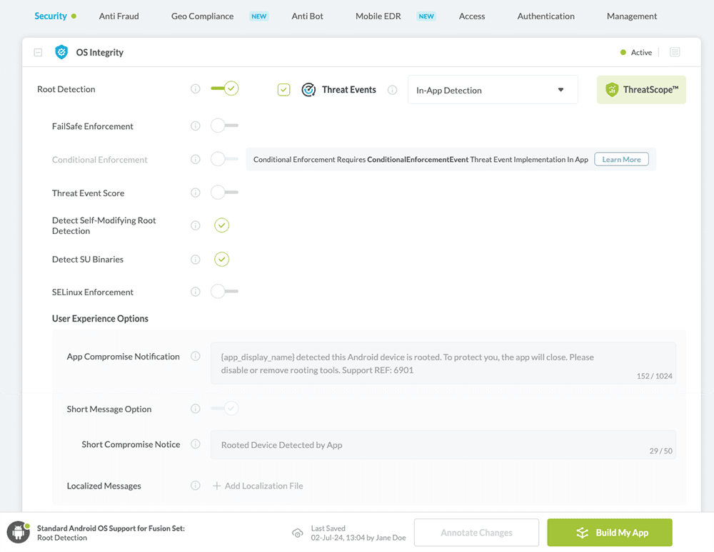 Conditional Enforcement