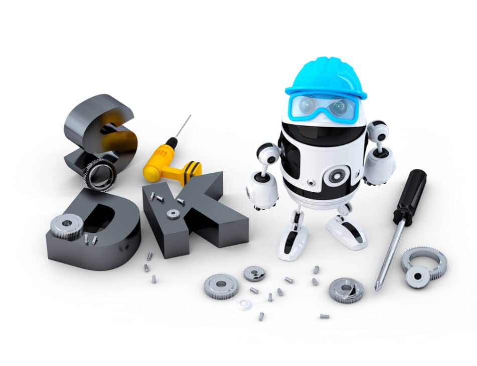 robot building an SDK for mobile app