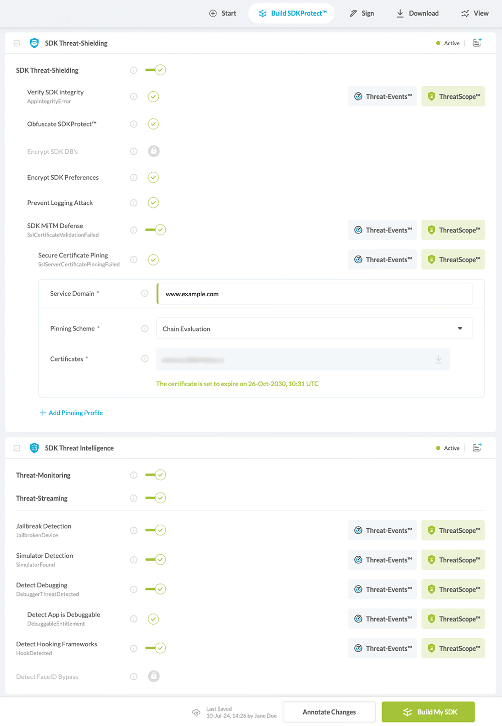 iOS SDK Toggles