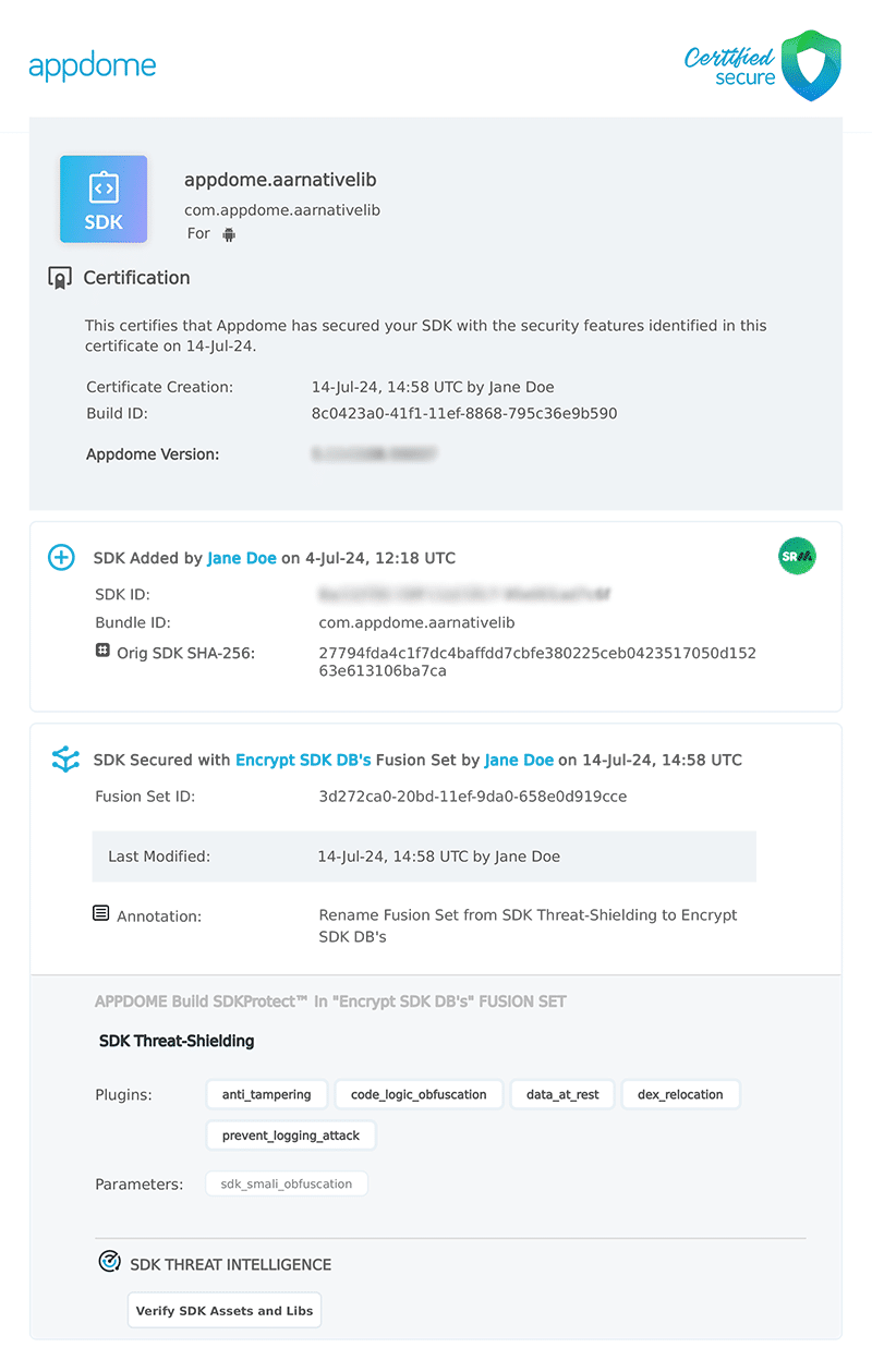 Certificate Encrypt Sdk Db's