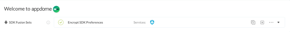 Fusion Set applied Encrypt SDK Preferences