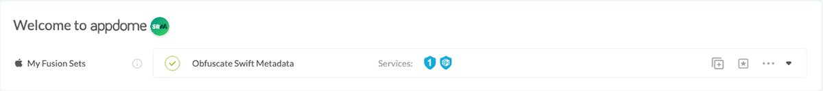 Fusion Set applied Obfuscate Swift Metadata