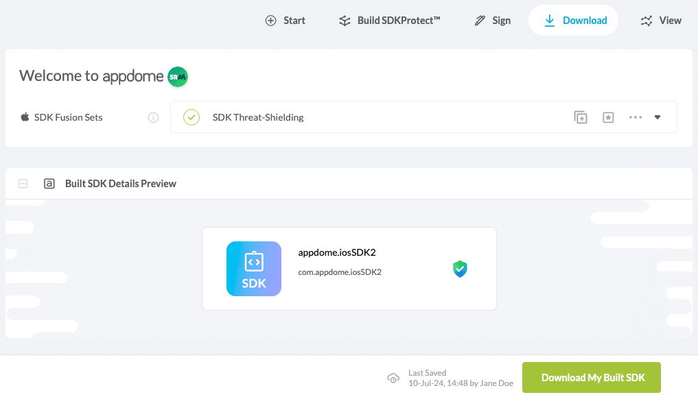 Download My Built SDK