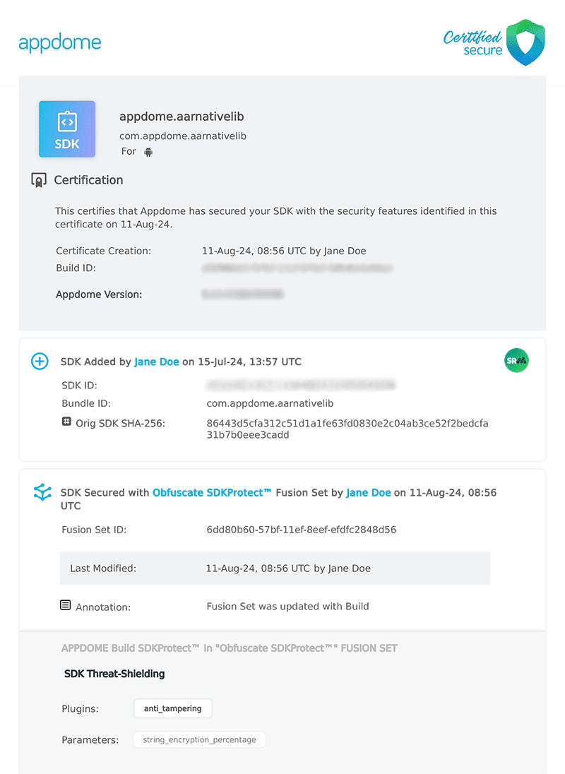 Certificate Obfuscate Sdk Protect