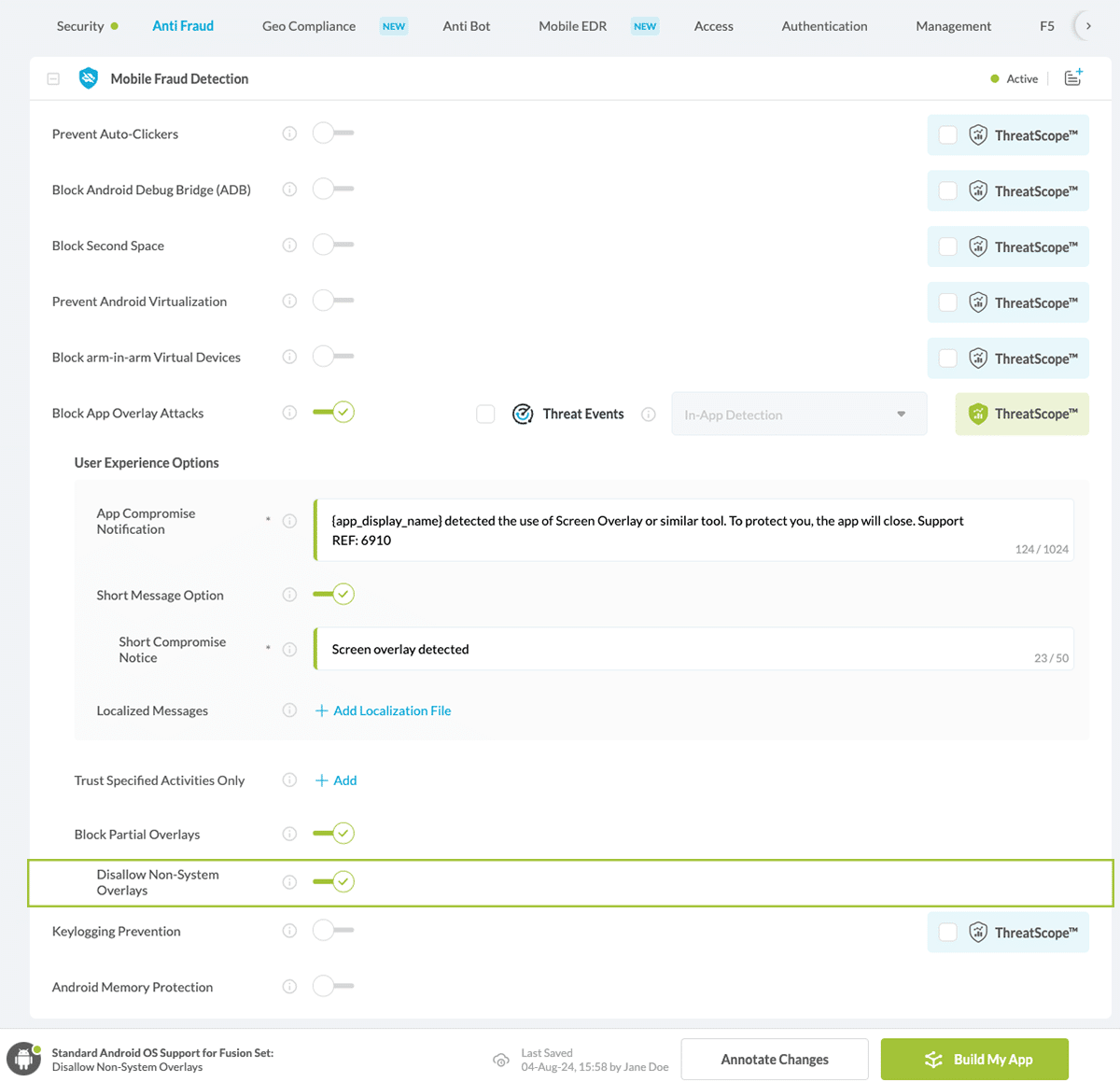 Disallow Non-System Overlays option