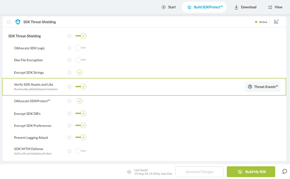 Toggle Verify Sdk Assets & Libs