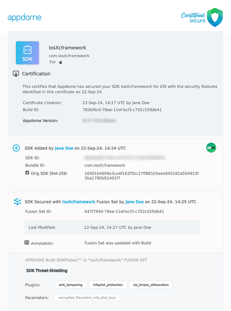 Iosxcframework Certificate Protect Info