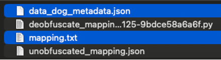 Datadog Mapping Files