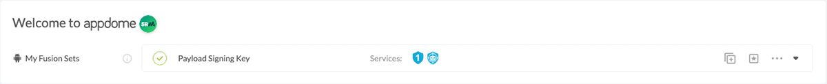 Fusion Set applied Payload Signing Key