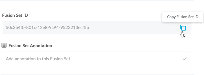 Copy Your Fusion Set Id